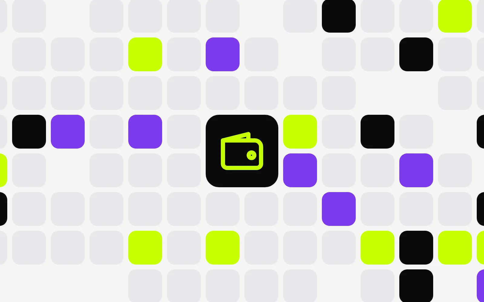Illustration: DollarMap tile pattern with a category icon